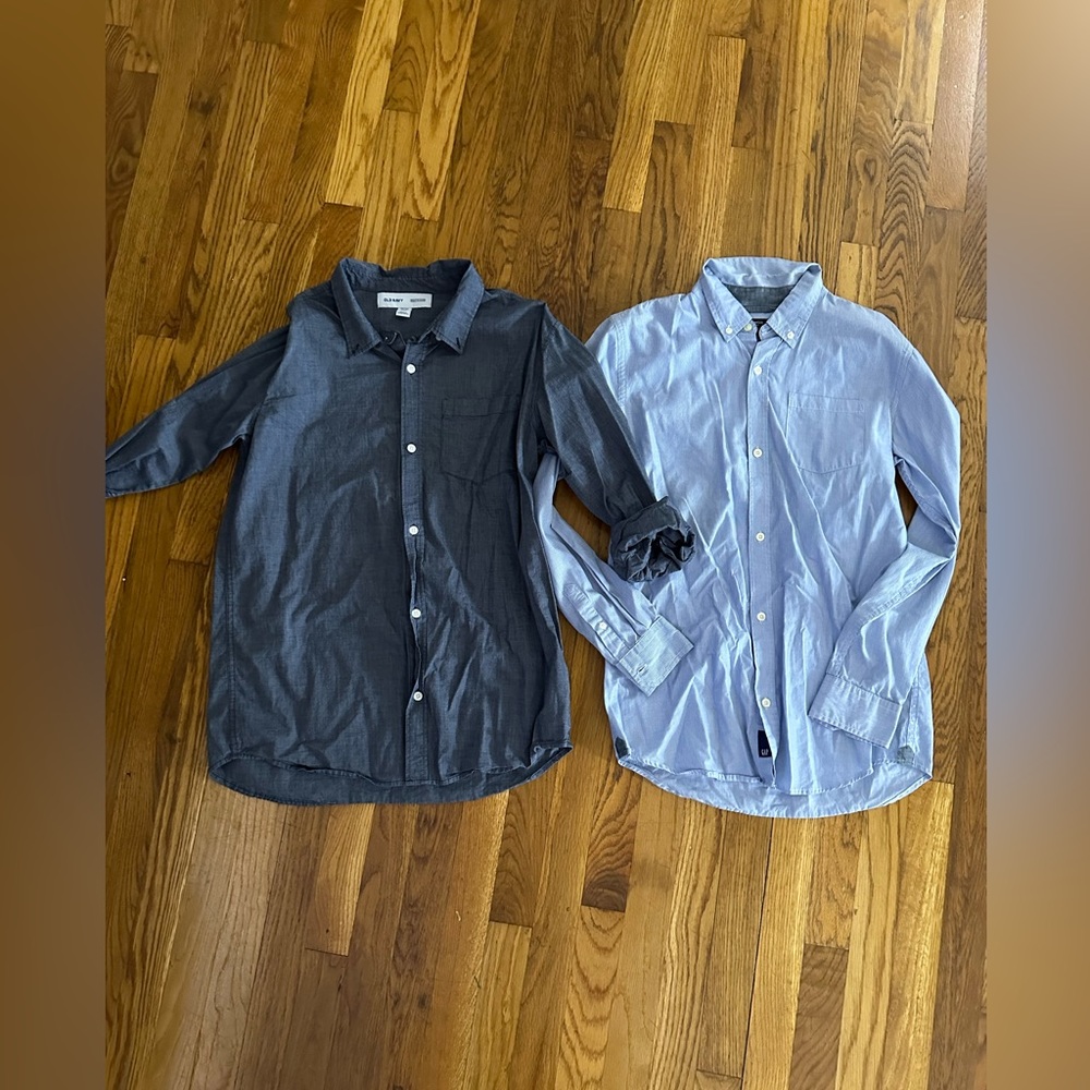 Gap and Old Navy button down shirts boys size XXL.